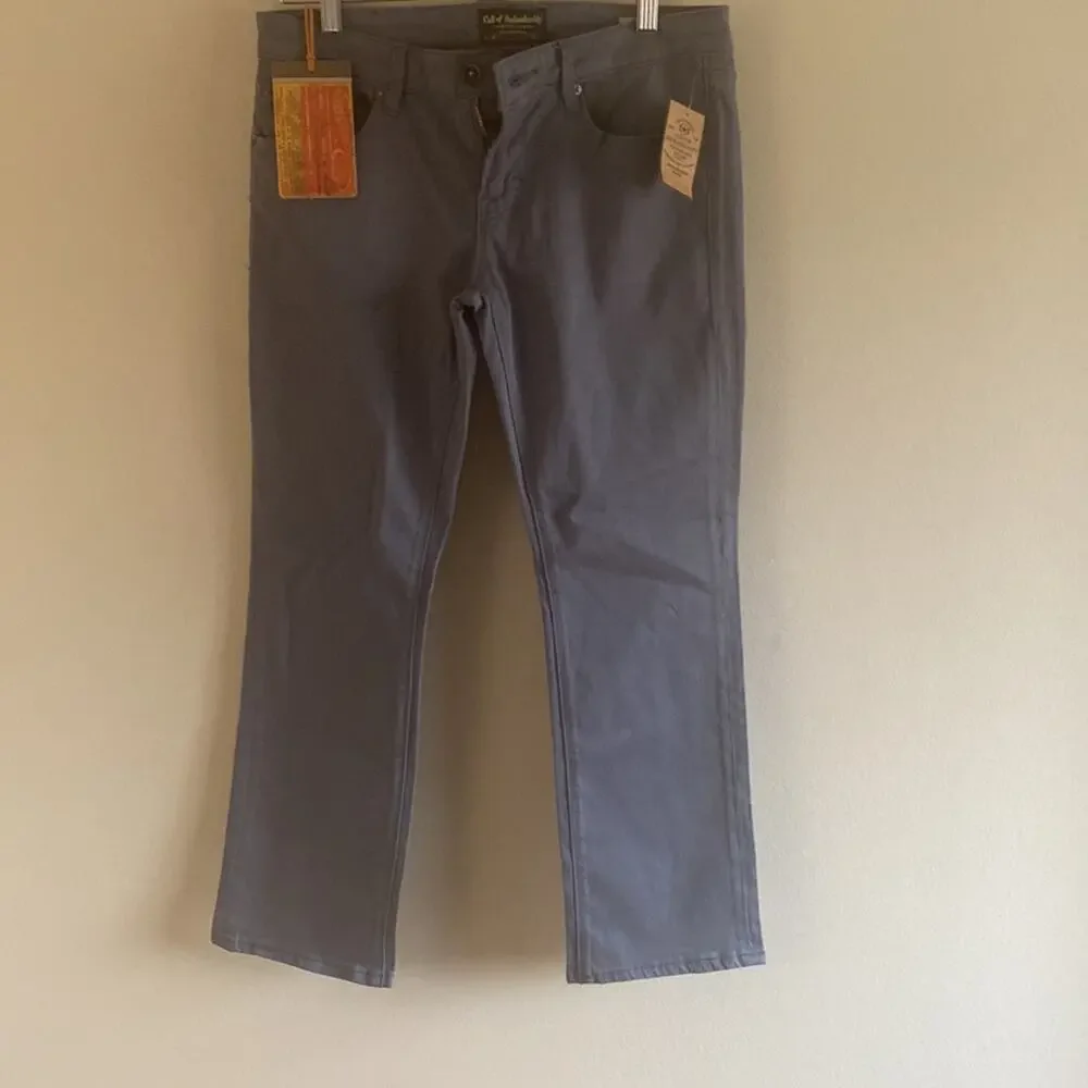 NWT Buckle Jeans Size 28 Gray Cult of individuality Cropped